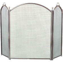 3 Fold Arched Screen, Pewter