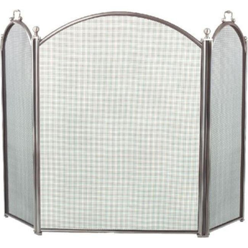 3 Fold Arched Screen, Pewter