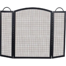 3 Fold Center Arched Screen, Black