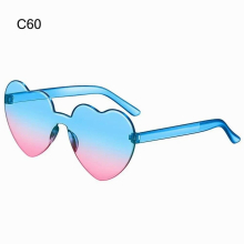 Heart-shaped Sunglasses Candy Gradient Lenses Love Heart Sun Glasses Shades Funny Beach Pool Party Eyewear