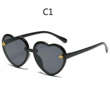 Heart Kids Sunglasses Children Retro Pink Cartoon Sun Glasses Frame Girls Boys Baby Sunglasses UV400 Eyewear