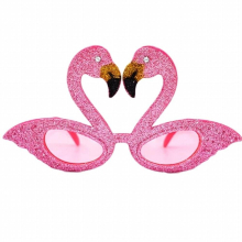 Camping Sunglasses Girl Flamingo Shape Lens Funny Carnivals Sequin Frame Glasses