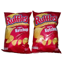 Ruffles Chips Ketchup 2 x 150g  Corrugated and Crisp Potato Snack
