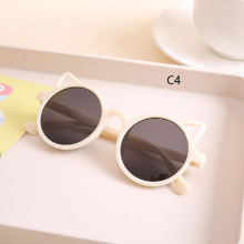 Girls Boys Cartoon Ears?Classic?Kids Sunglasses Outdoor Sun Protection Children Lovely Vintage Sun glasses Protection UV400