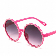 Retro Round Children Sunglasses Contrast Flower Sunscreen Sunglasses Personality Candy Sunglasses