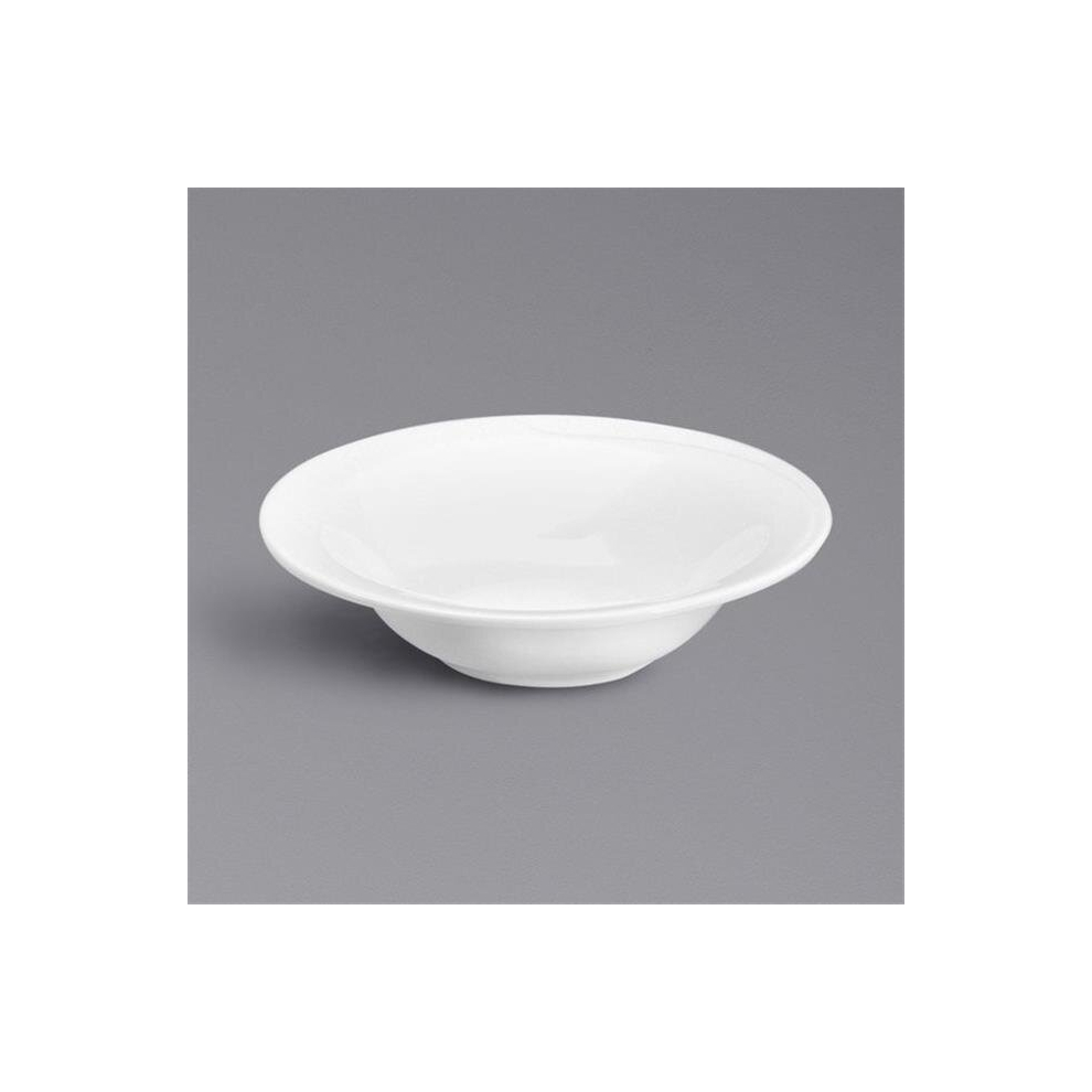 23.7 oz Eclipse Embossed Bone China Mid Rim Grapefruit Bowl  White-image-OPC-PCRT6GZ-NEW