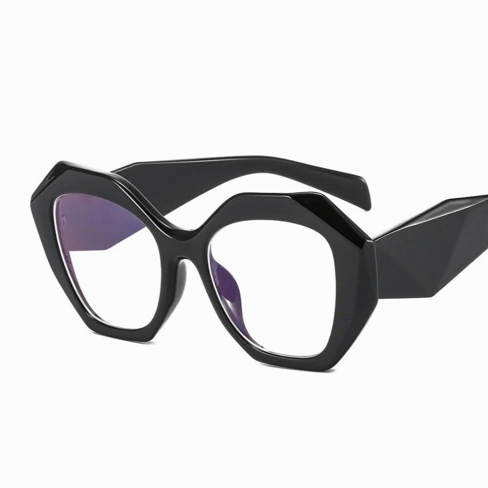 Polygon Candy Fresh Glasses Frame European And American Flat Mirror Light Protection Glasses Lh002
