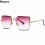 Boyarn Frameless Cut Edge Square Gradient Chip Glasses Sunglasses Sun Glasses 7
