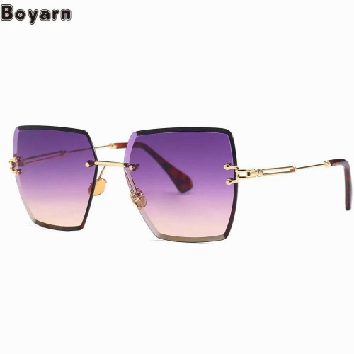 Boyarn Frameless Cut Edge Square Gradient Chip Glasses Sunglasses Sun Glasses 1