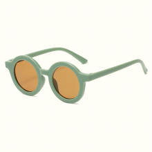 Kids Round Frame Children Sunglasses With Cat Wing under 5 Rhinestone for Women compatible with Polarized