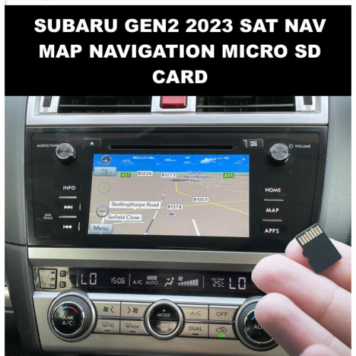 Subaru Gen2 Sat Nav Satellite Navigation SD Card Map Update UK & EU