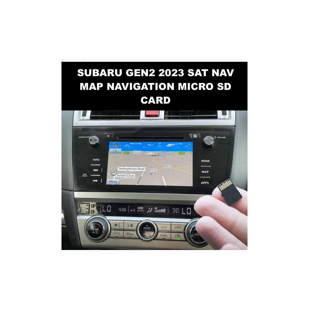 Subaru Gen2 Sat Nav Satellite Navigation SD Card Map Update UK & EU