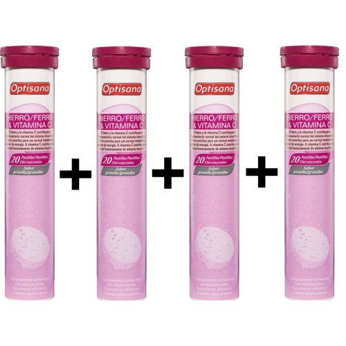 Optisana Iron + Vitamin C 80 Effervescent Tablets Optisana Premium