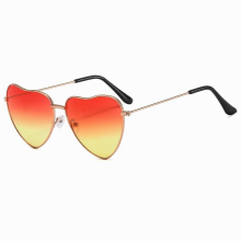 retro metal love sunglasses peach heart marine piece sunglasses female heart-shaped sunglasses