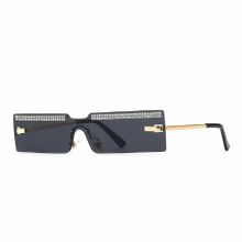 Boyarn Eyewear Street Photography Modern Charming Sunglasses Narrow Diamond Studded Sunglasses