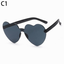 Heart-shaped Sunglasses Colorful Love Heart Glasses Gradient Lenses Sunglasses Candy Shades Funny Party Sun Glasses