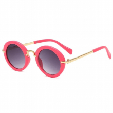 Eyewear Sun Glasses Boy Girls Kids Sunglasses Children Classical Round UV400 Gradual Goggle Pink Green