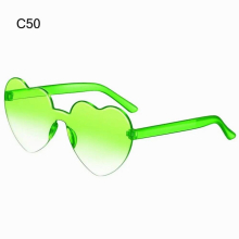 Heart-shaped Sunglasses Colorful Love Heart Glasses Gradient Lenses Sunglasses Candy Shades Funny Party Sun Glasses