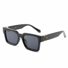 Boyarn Marble Square Punk Modern Retro Sunglasses Ins Street Shooting Sunglasses