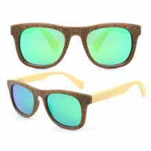 Sustainable Children Coffee Ground Frame Wood Frame Polarized Kids Sunglasses