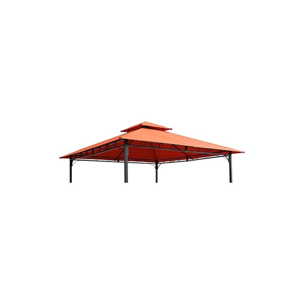 10 ft. Gazebo Canopy St. Kitts Replacement Top, Terra Cotta