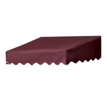 IDM Worldwide Traditional Door Canopy Burgundy 4 ft.