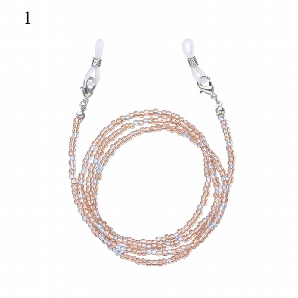 Colorful Beaded Glasses Mask Chain Ethnic Style Hang Sunglasses Lanyard Non-slip Eyeglasses Rope Eyewear Accessories