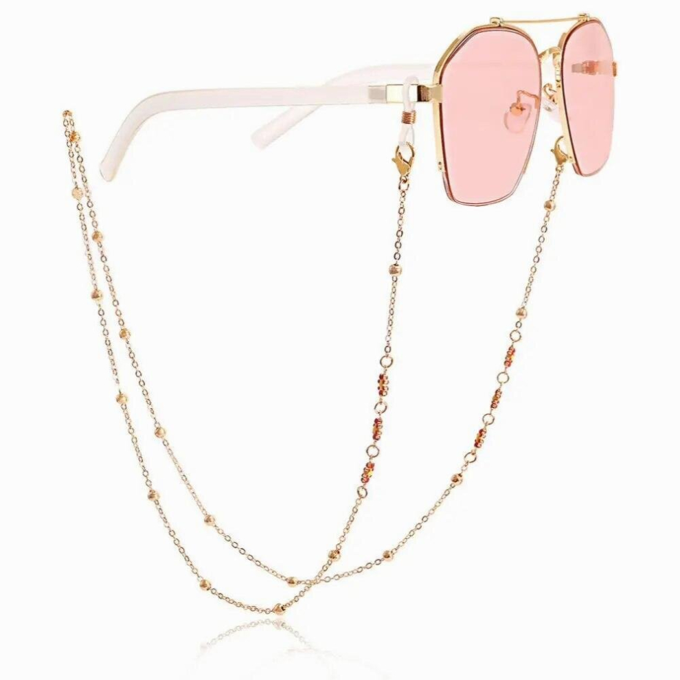 Multicoloured Adjustable Reading Glasses Non-Slip Sunglasses Strap Sunglasses Holder Eyeglasses Lanyard Eyeglasses Chains Mask Strap