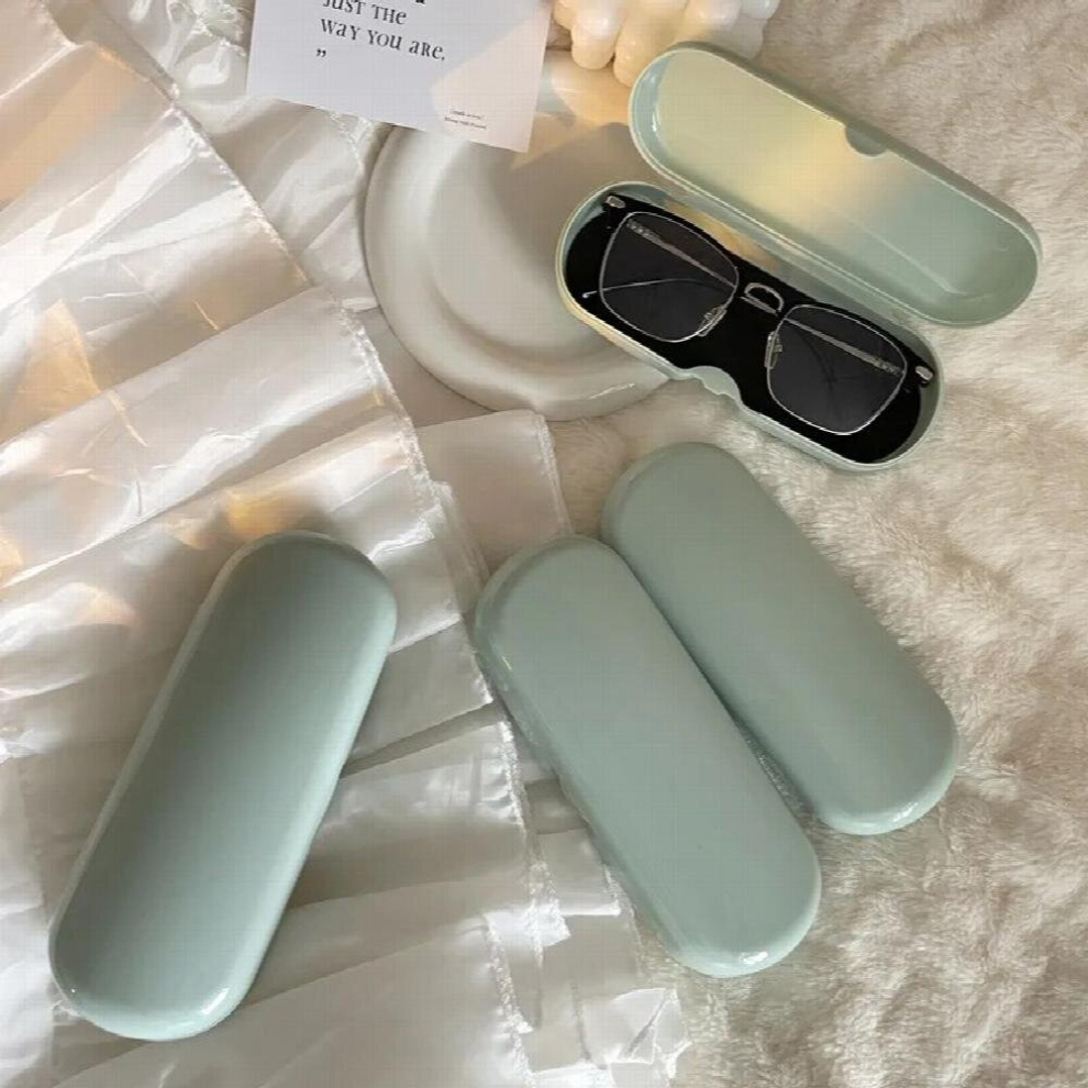 Cream Colored Glasses Case Women Portable Sunglasses Myopia Glasses Storage Box Travel Glasses Protective Organizer