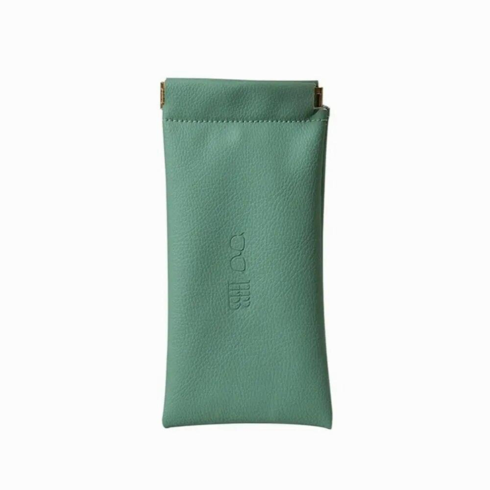 PU Leather Glasses Case For Women Men Automatic Closing Sunglasses Pouch Eyewear Protector Box Waterproof Makeup Storage Bag
