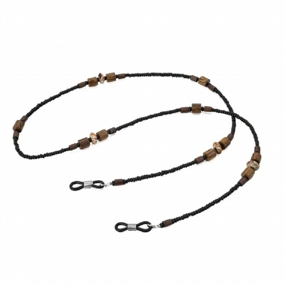 Multicoloured Wooden Beads Beaded Glasses Chain No Fading Sunglasses Lanyard Eyeglass Cord Hanging Neck Strap