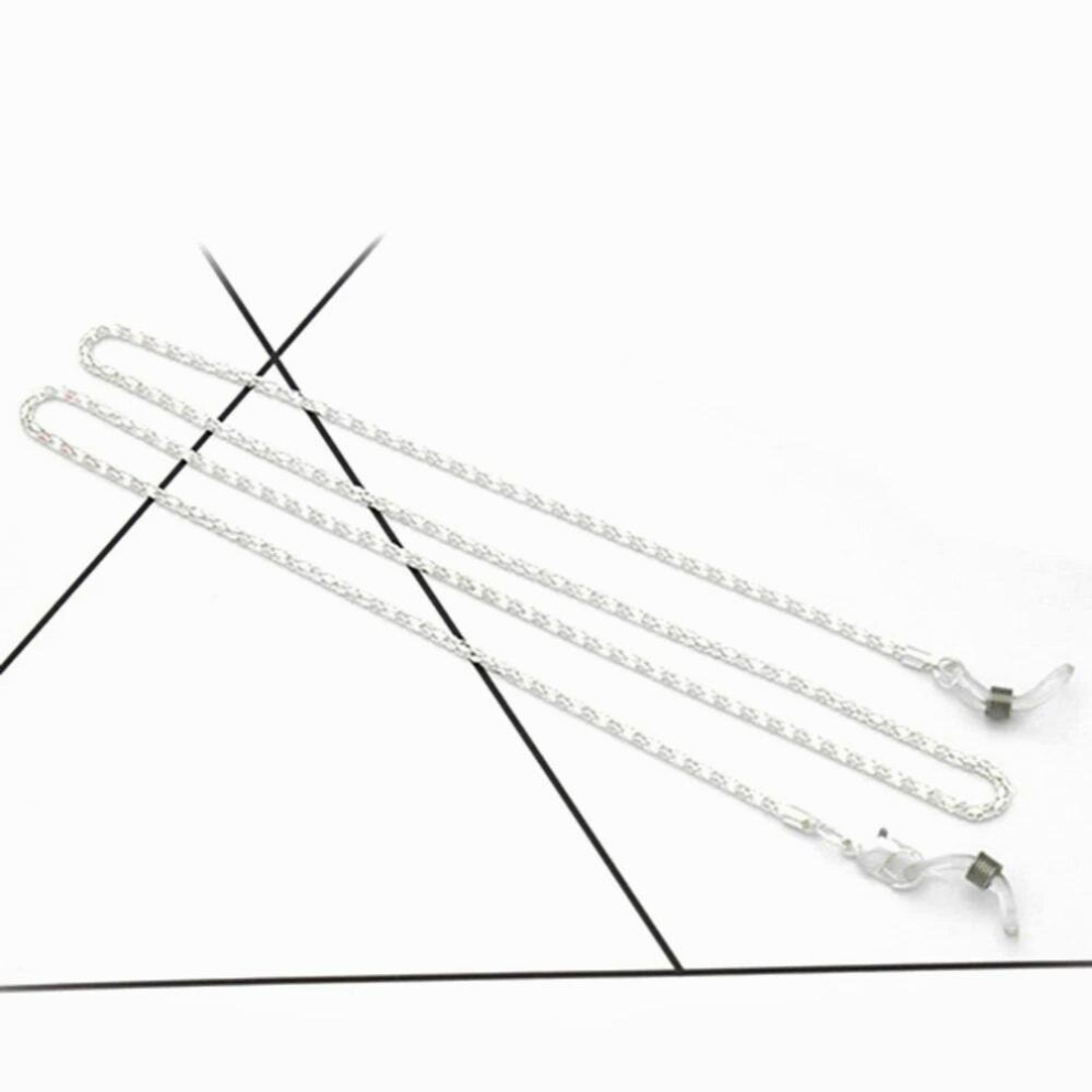 White Reading Glasses Chain For Women Metal Sunglasses Cords Silver Lanyard Metal Rope Eyewear Accessories