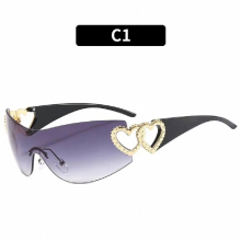Trending Y2K Girls Sunglasses 2000S Womens Shade Glasses Punk One Piece Sun Glasses Goggle