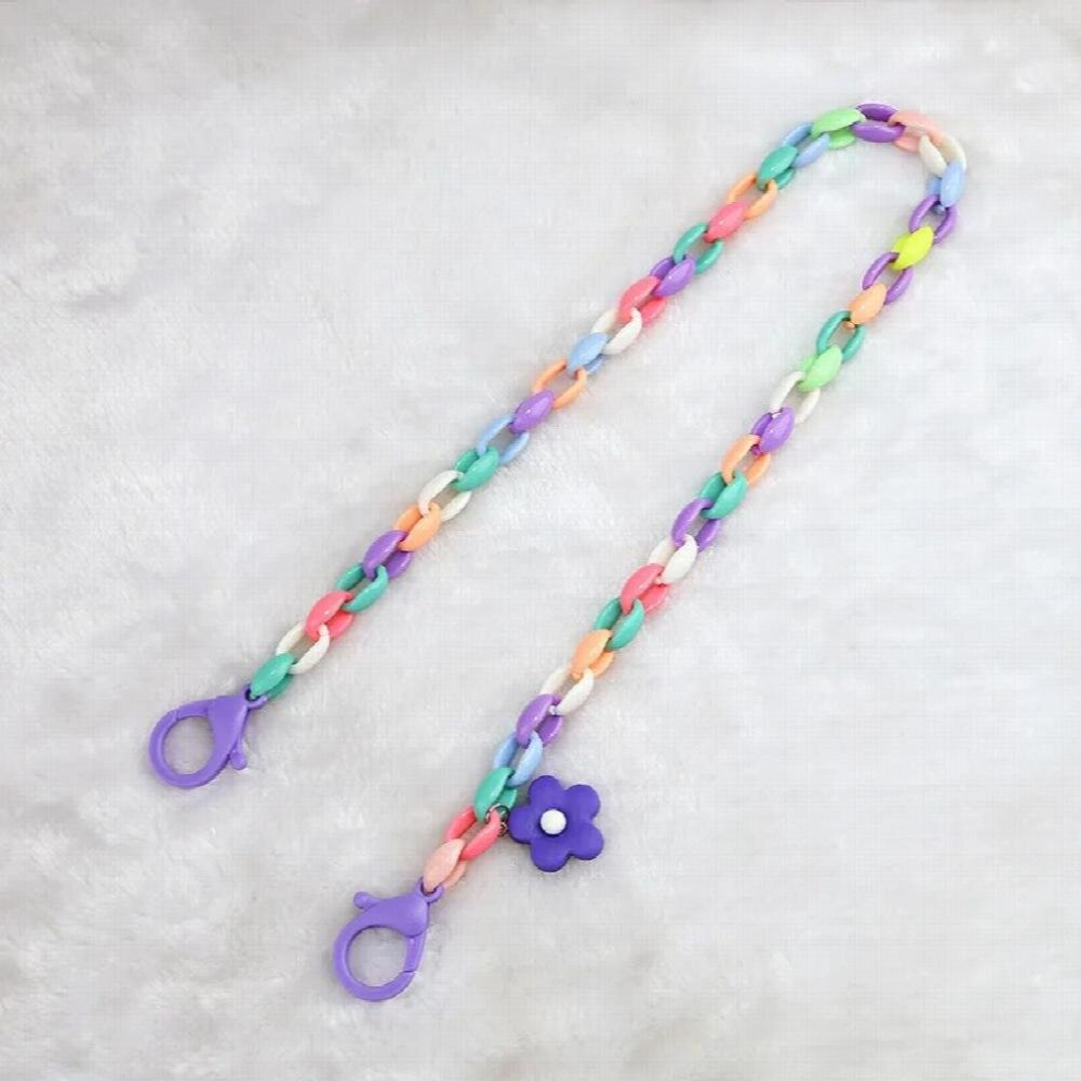 Acrylic Glasses Chain For Children Anti-lost Creative Flower Charm Sunglasses Reading Glasses Lanyard Holder Mask Strap