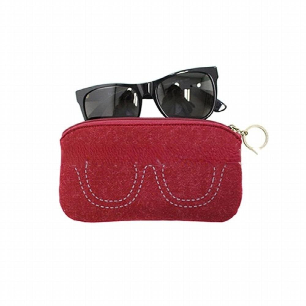 Multicoloured Sunglasses Pouch Eyeglasses Sleeve Case Soft Felt Glasses Bag Reading Glasses Zipper Pocket Eyewear Box Protector