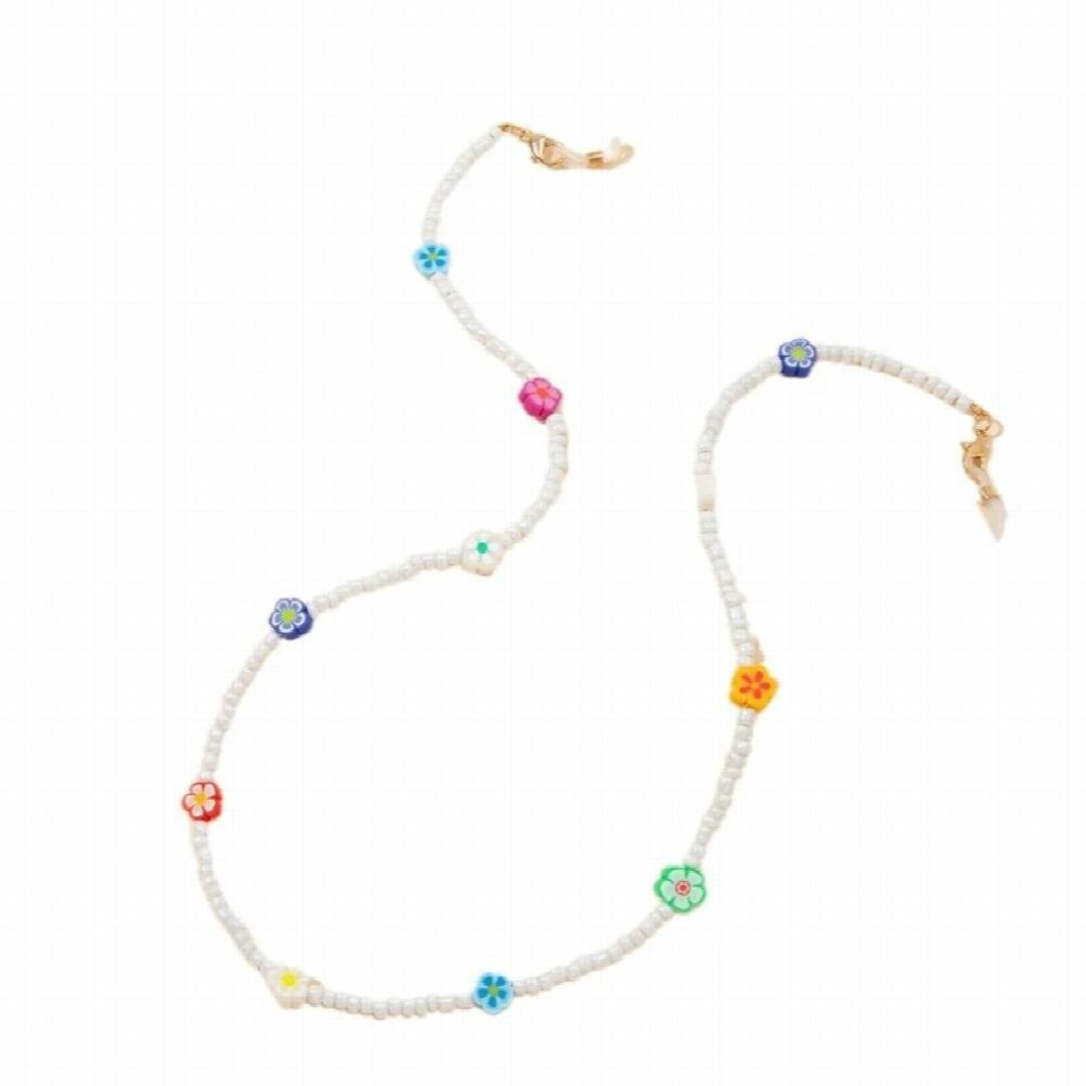 Sunglasses Beads Chains Necklace Glasses Holder Strap Face Mask Hanging Chain Anti-lost Beaded Lanyard for Drop