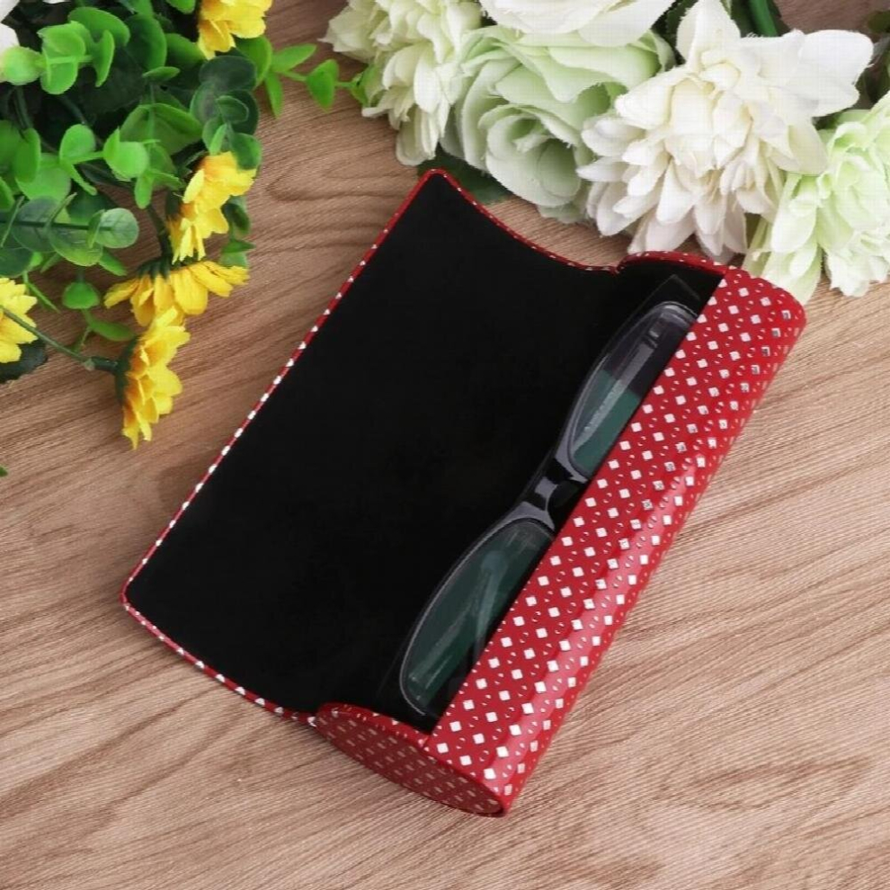 Portable Oval Hard Case Glasses Package Sunglasses Storage Box Magnetic Closure