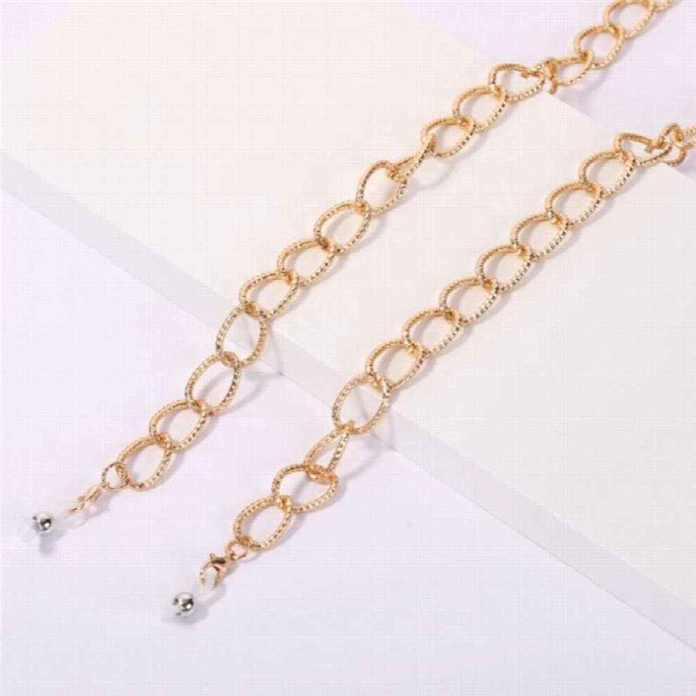 Metal Glasses Chain Mask Lanyard Sunglasses Chain Anti-lost Hanging Glasses Rope Minimalist Style Bead Chain Eyeglass