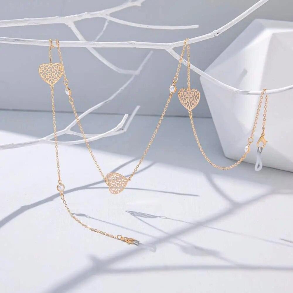 Circle Round Butterfly Hollow Love Heart Spectacle Cord Mask Lanyard Glasses Chains Sunglasses Chains Mask Chains