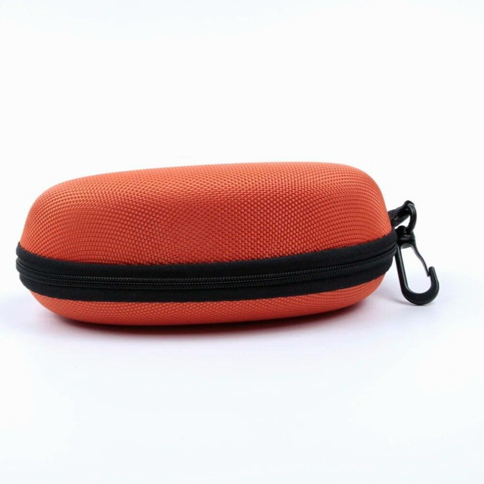Portable Zipper Eye Glasses Clam Shell Sunglasses Hard Case Protector Box Travel Pack Pouch Carry Sunglasse Bag Crush Resistance
