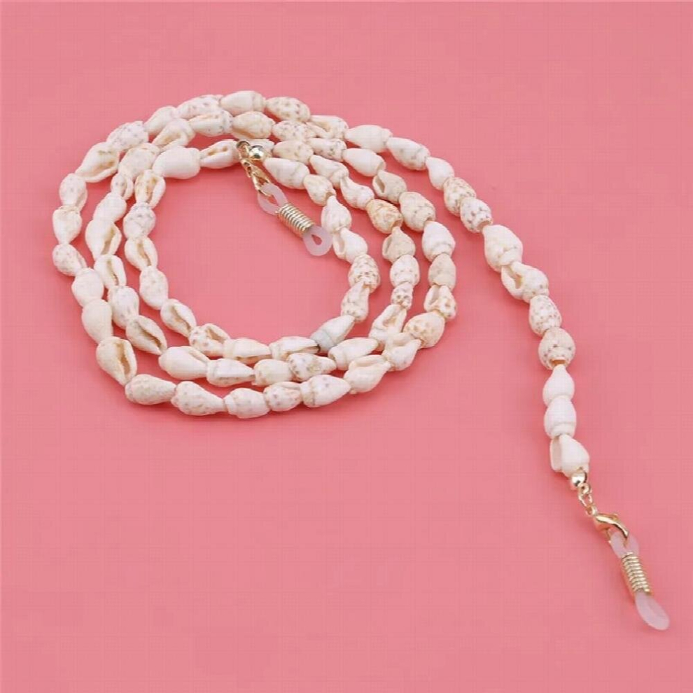 White Conch Shell Reading Glasses Chain Sunglasses Eyewears Cord Holder Neck Strap Rope Necklace Eyeglass String Lanyard