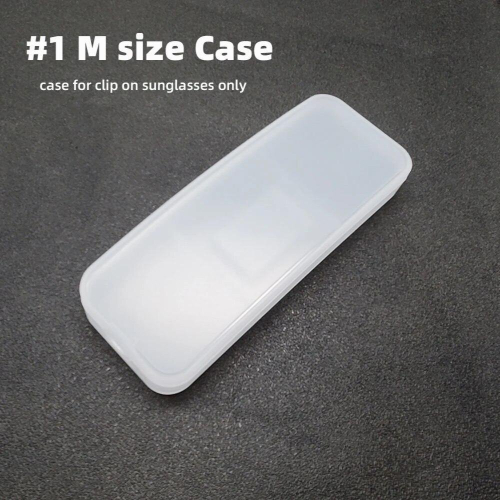 VIVIBEE Clip on Sunglasses Plastic Box Case M L 2