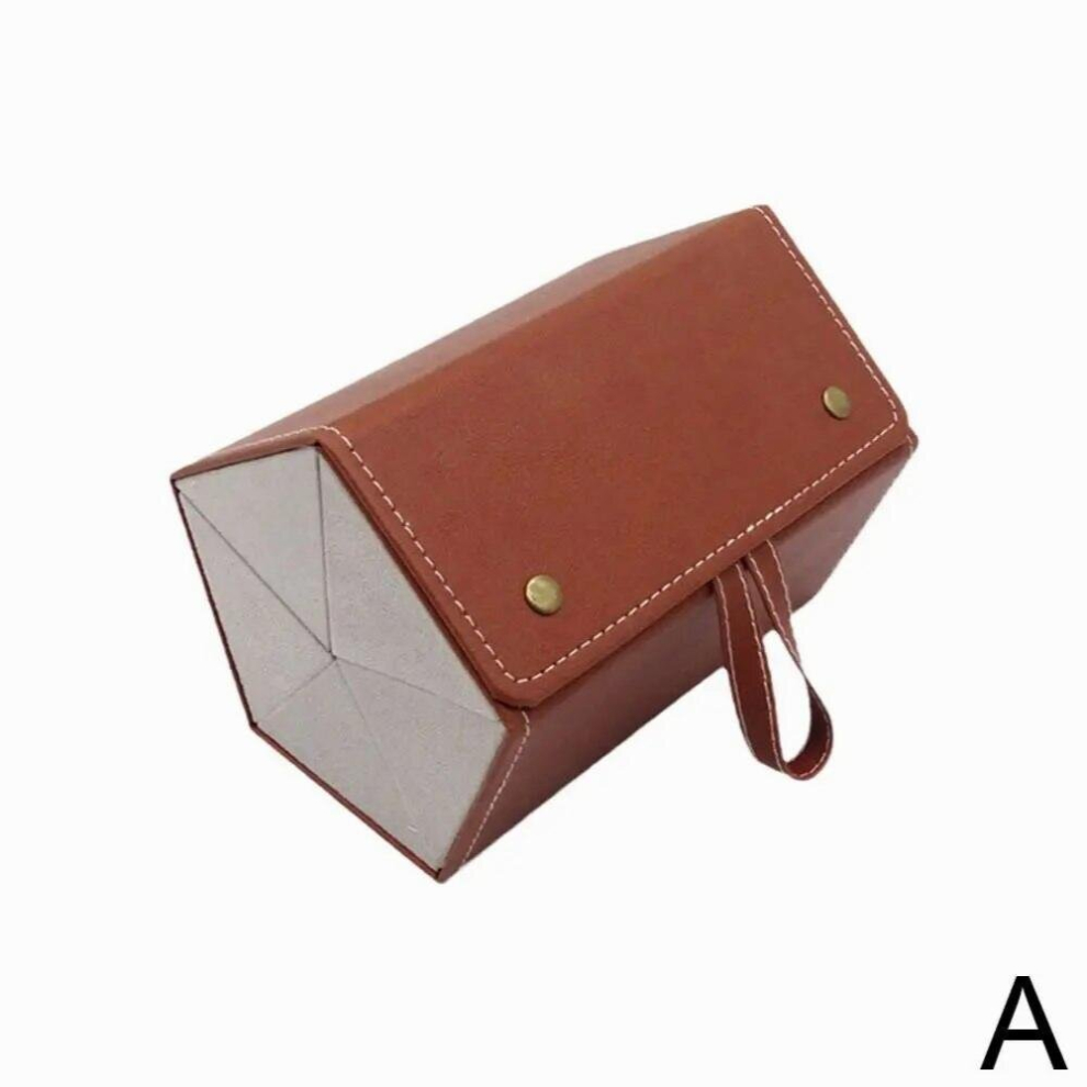 5/6 Multi-slot Portable Glasses Organizer Multi-slot Eyeglasses Storage Box Display Travel Folding Sunglasses PU Leather Case