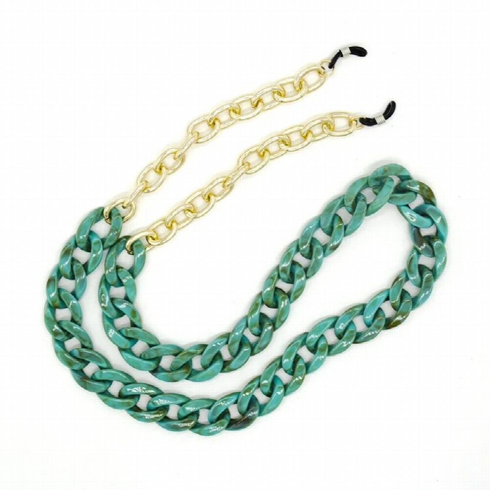 Acrylic Metal Glasses Cord Sunglasses Chain Women Reading Glasses Hanging Neck Chain Largand Glasses Chain Eyeglasses Strap