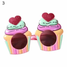 Party Sunglasses Eye-catching UV Resistant Plastic Lovely Cartoon Sunglasses Decoration for Travel
