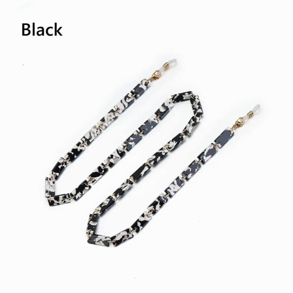 Leopard Acrylic Sunglasses Chains for Women Glasses Lanyard Around Neck Vintage Mask Chain Holder Glasses Chain Necklace