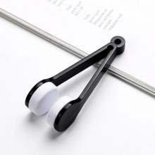 Portable Multifunctional Glasses Cleaning Rub Eyeglass Sunglasses Spectacles Microfiber Cleaner Brushes Wiping Tools Mini 1 Pcs