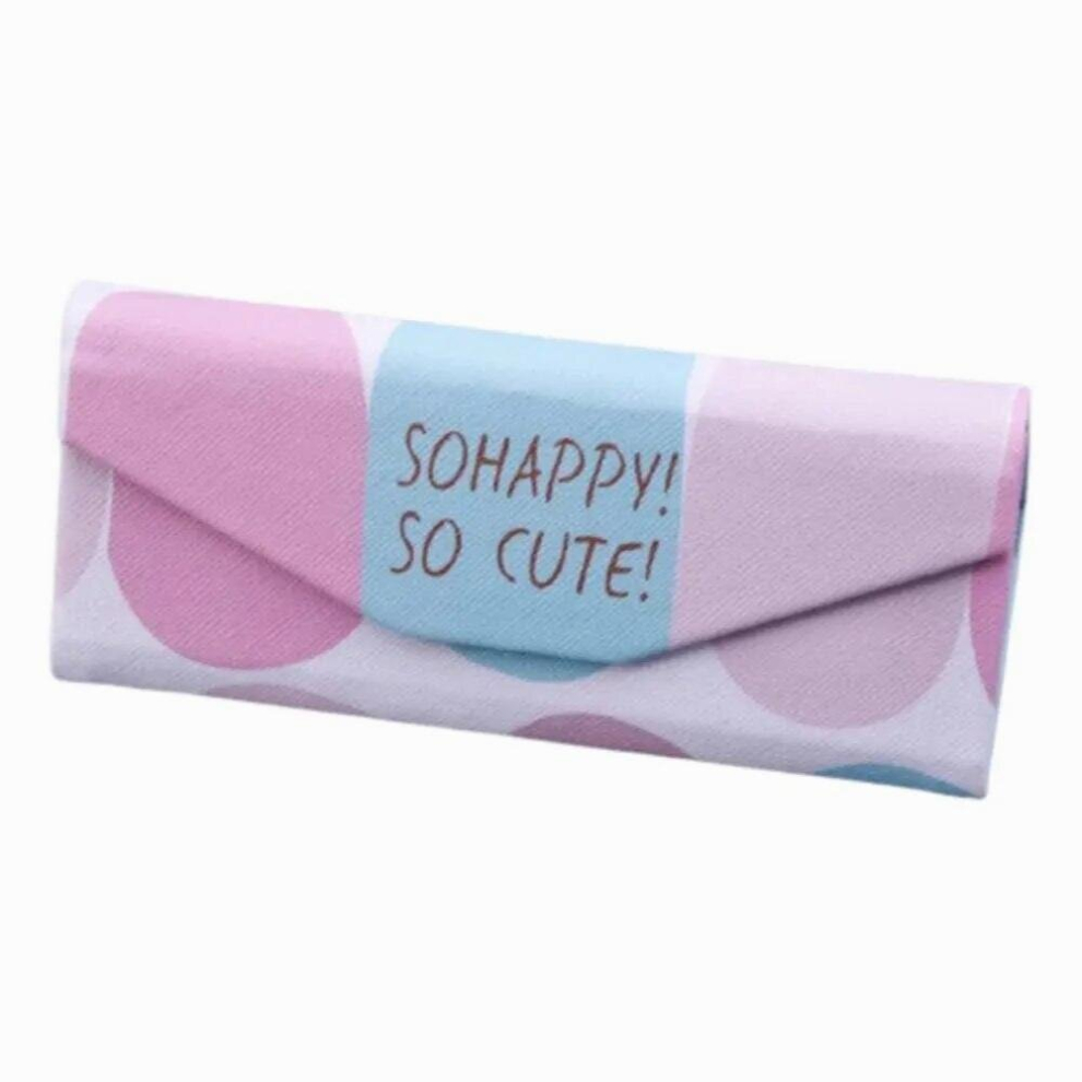 Myopia and Eyeglasses Case Triangular Foldable Glasses Case Portable Students Myopia Eyeglasses Storage Boxes Sunglasses Case