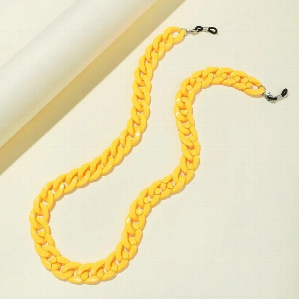 Multicoloured Acrylic Outdoor Sunglasses Mask Chain Lanyard For Women Bright Reading Glasses Chain Neck Rope Eyewear Accessories