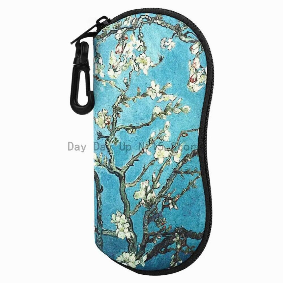 Multicoloured Sunglasses Soft Case Ultra Light Neoprene Zipper Eyeglass Case With Belt Clip